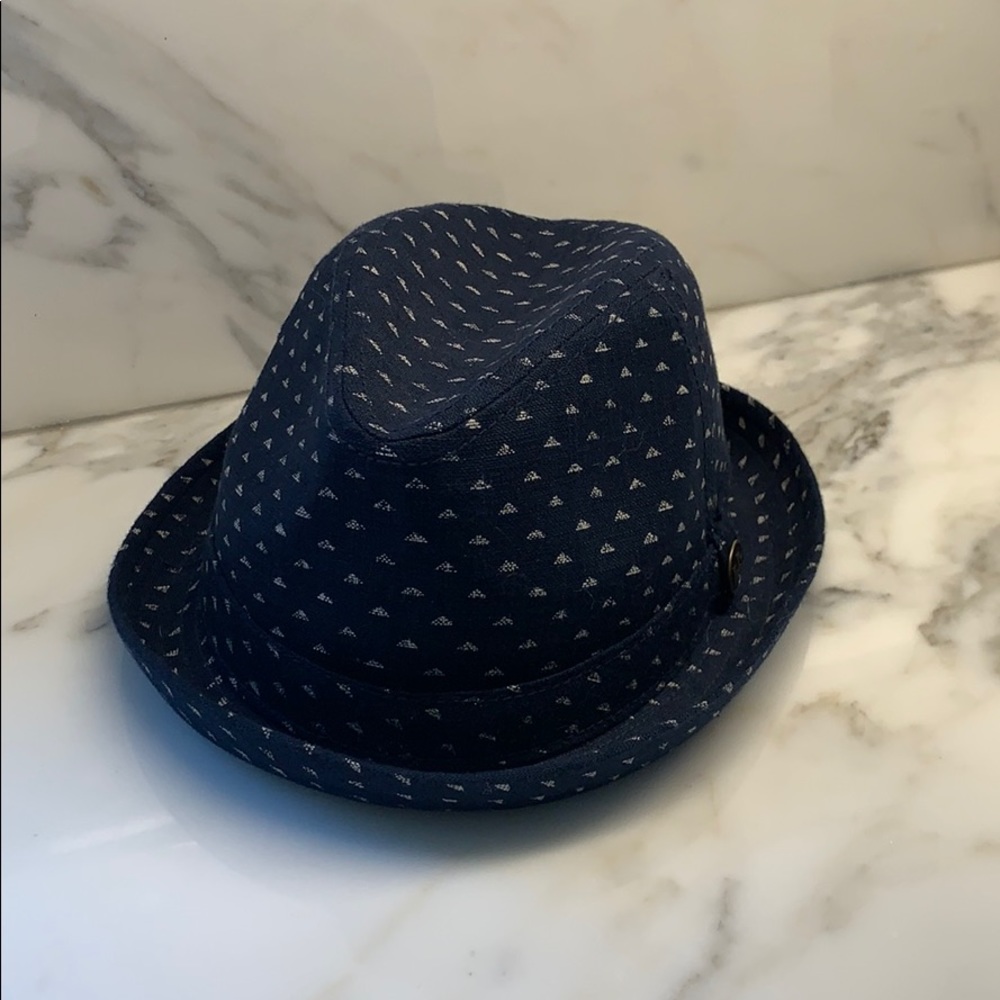 Groin Bros Navy Patterned Fedora